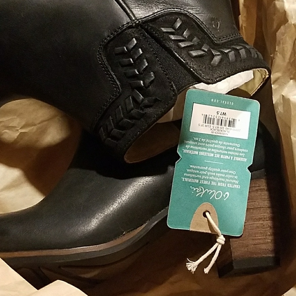 New olukai kamahoi ankle boot black - Picture 3 of 4